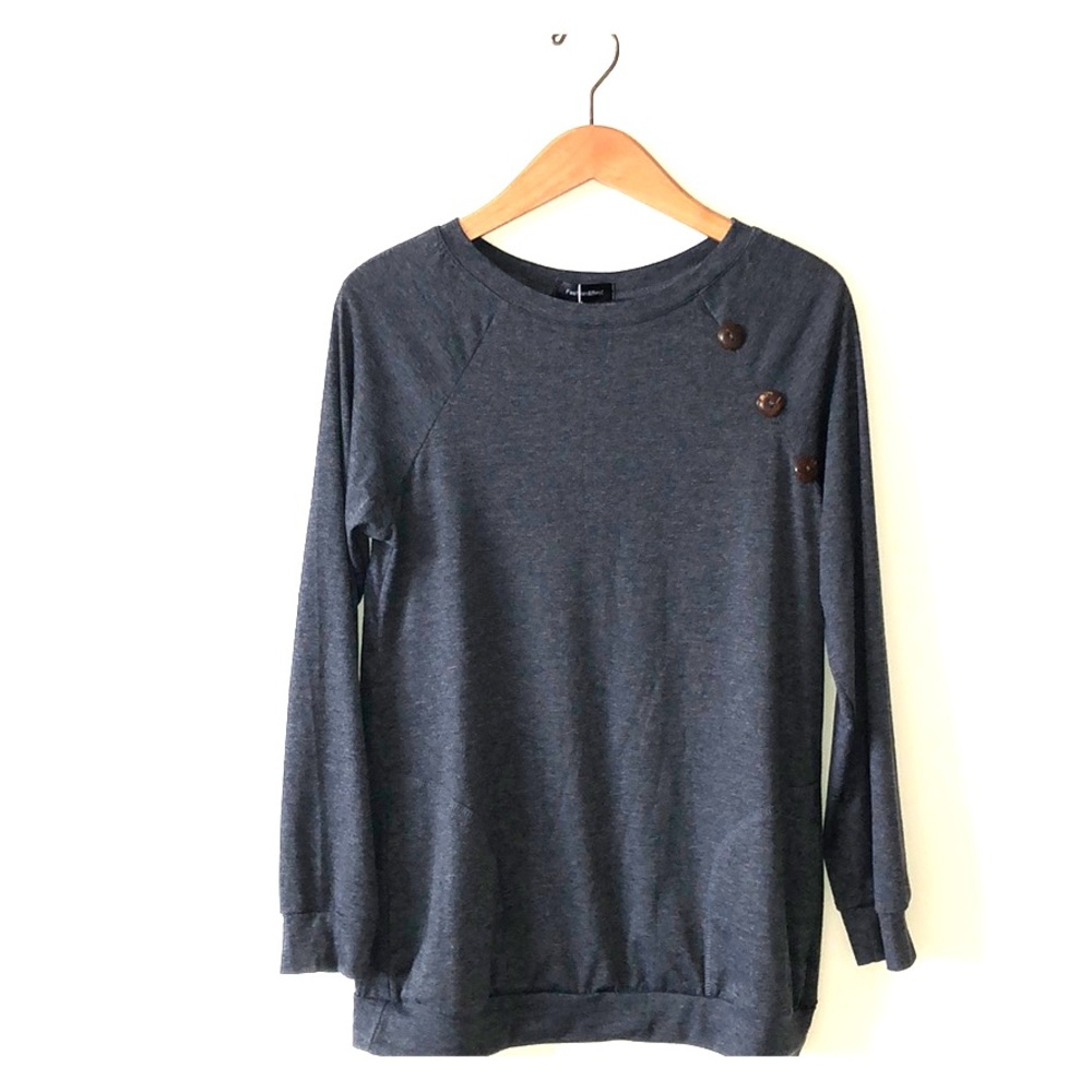 Tunic style sweatshirt size M